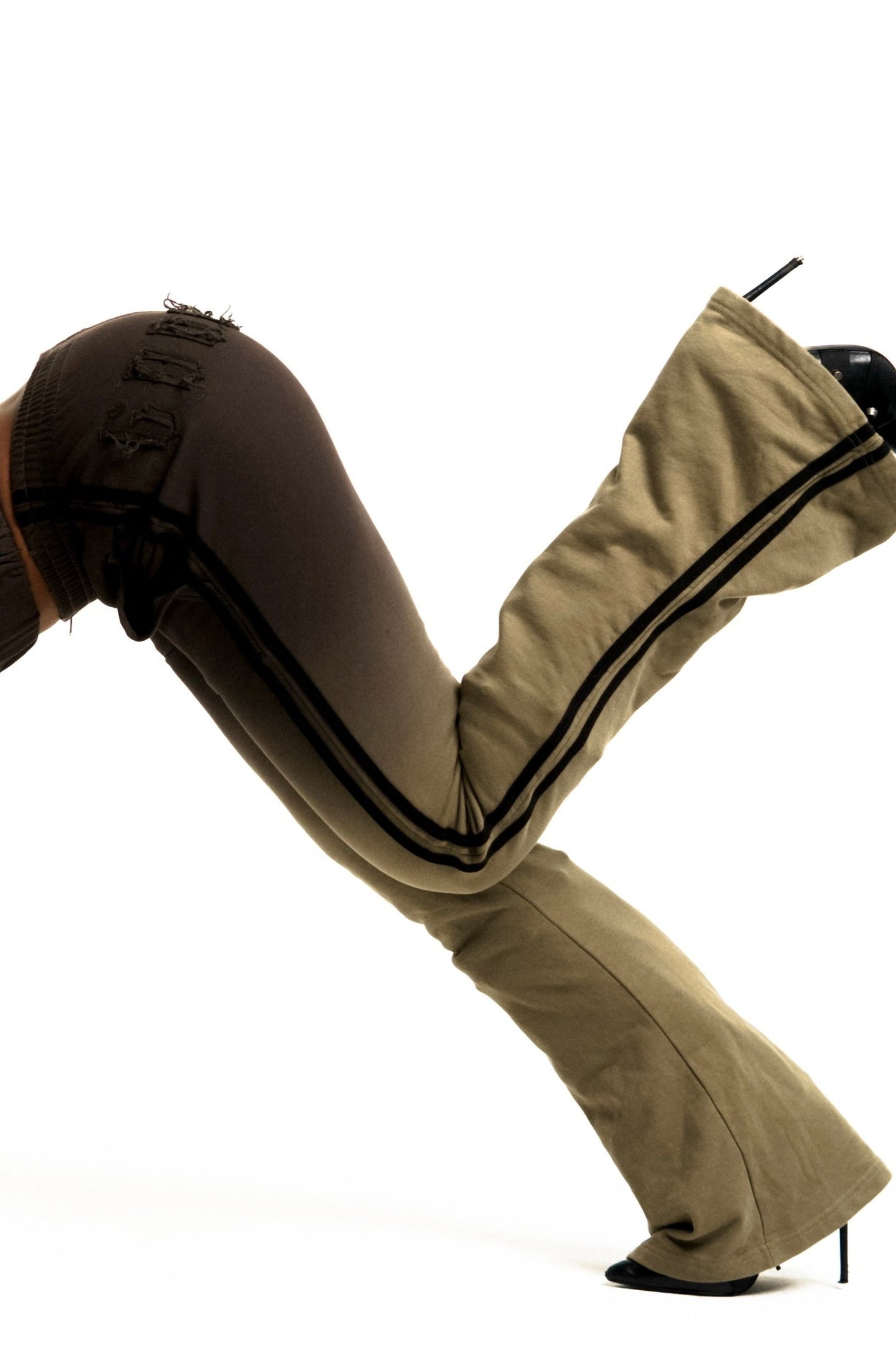 MOSS GOOD KARMA FULL ZIPPER SWEATPANTS