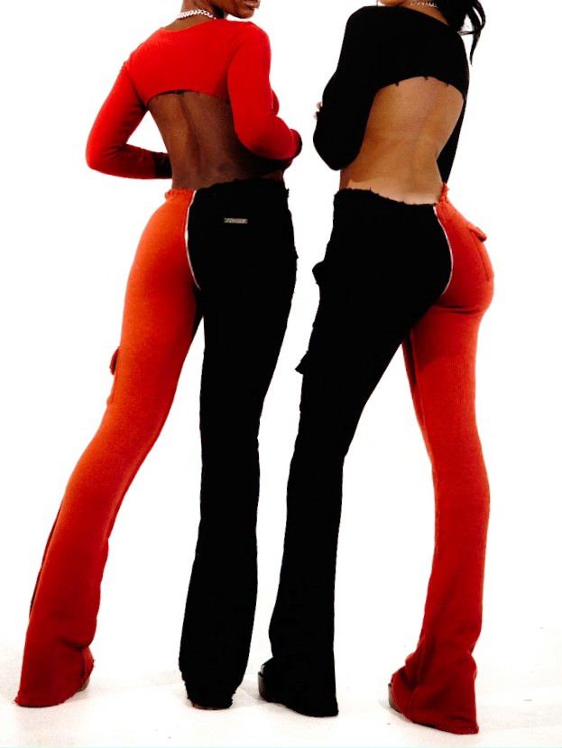 GARNET FULL ZIPPER KNIT PANT