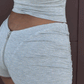SESAME LIQUID V-BACK MINI SHORTS