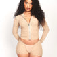 CHAI LIQUID MESH CONVERTIBLE ZIP TOP