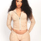 CHAI LIQUID MESH CONVERTIBLE ZIP TOP