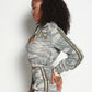 MOSS CAMO GOOD KARMA FULL ZIPPER SWEATSHORTS