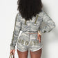 MOSS CAMO GOOD KARMA FULL ZIPPER SWEATSHORTS