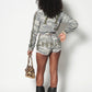 MOSS CAMO GOOD KARMA FULL ZIPPER SWEATSHORTS