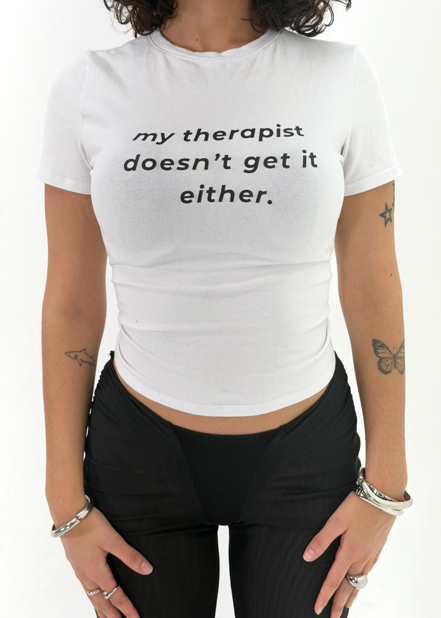 MY THERAPIST DOESN'T GET IT TEE X BORN WIRED