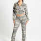 MOSS CAMO GOOD KARMA FULL ZIPPER SWEATPANTS