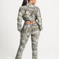 MOSS CAMO GOOD KARMA FULL ZIPPER SWEATPANTS