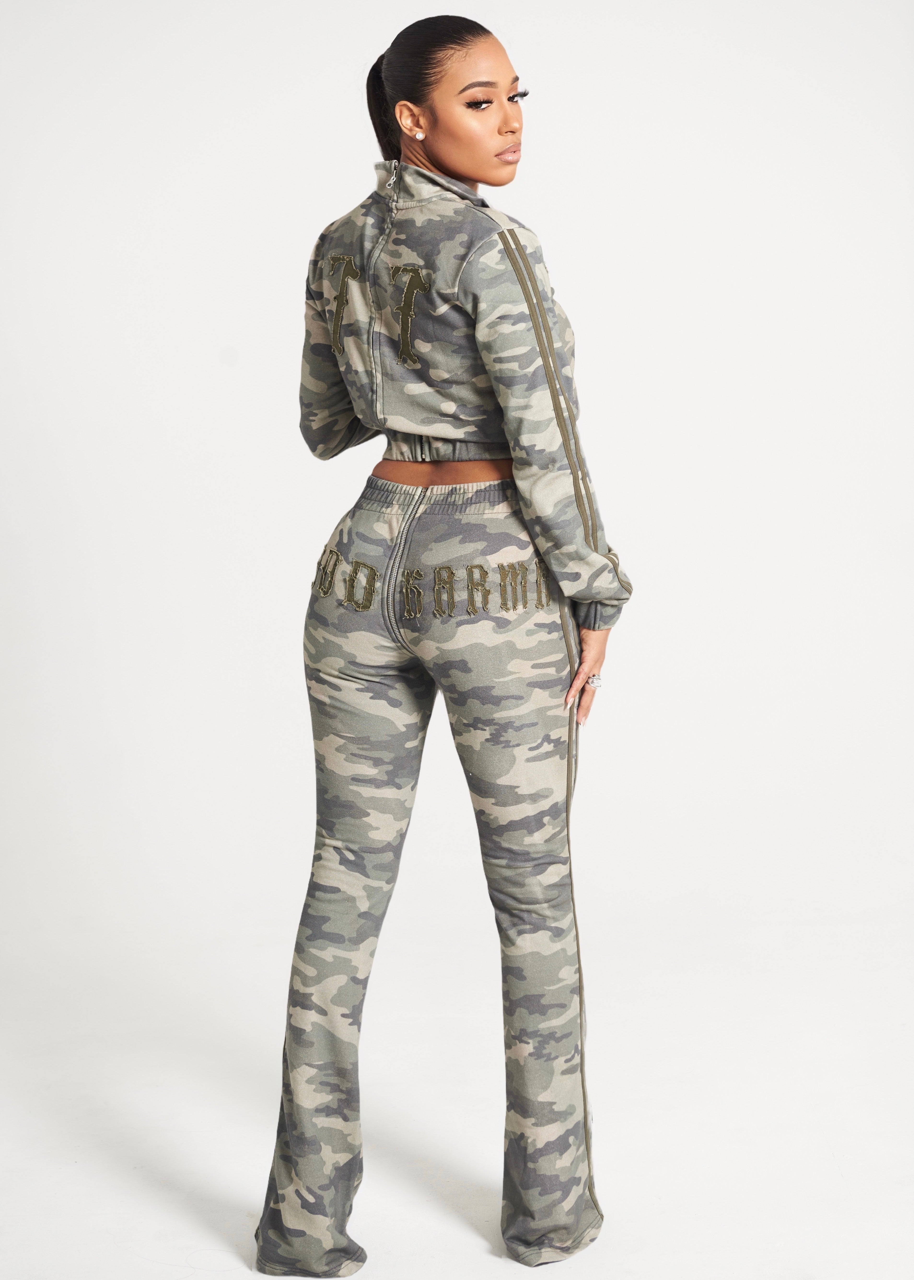 GOAR CAMO ZIPPER WAISTED PANTS 【公式通販】