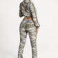 MOSS CAMO GOOD KARMA FULL ZIPPER SWEATPANTS