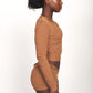 CACAO LIQUID MESH CONVERTIBLE ZIP TOP