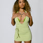 SAGE K7 WRAPPED UP MINI DRESS