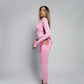 PINK THREE OF SWORDS LOGO DRESS